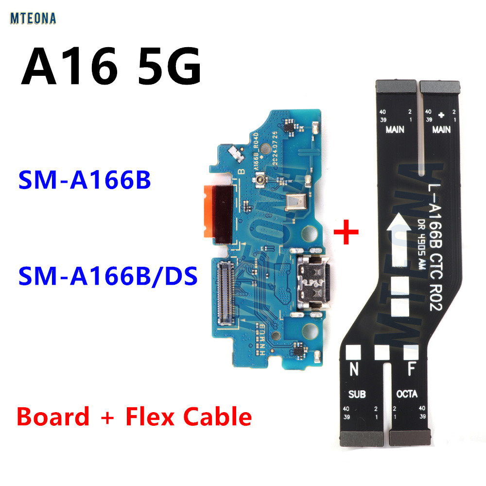 สําหรับ Samsung Galaxy A16 5G SM-A166B A166B/DS USB Type-C Fast Charging Charger เมนบอร์ดหลัก Flex C