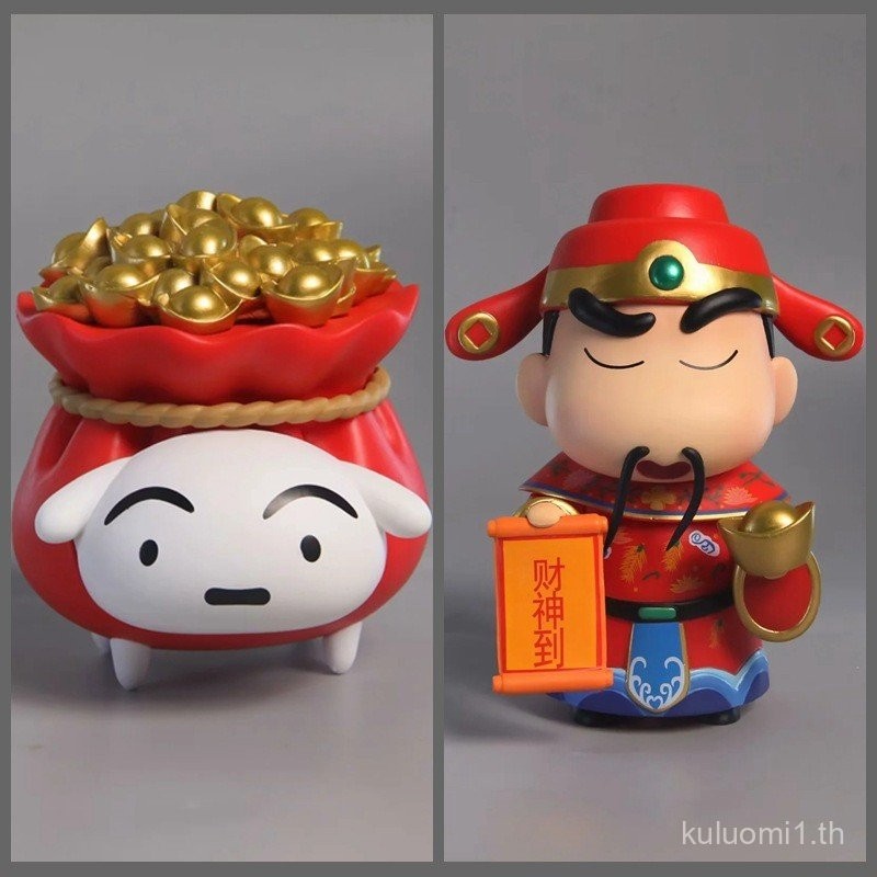 Nohara Shinnosuke รุ่น Q God of Wealth to Fortune Shin-Chan Shin-Chan Shin-Chan ตุ๊กตายืนกล่องเครื่อ