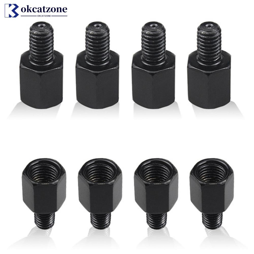 OKCATZONE อะแดปเตอร์กระจกรถจักรยานยนต์ M10 M8 10 มม.8 มม.กระจกมองหลังอะแดปเตอร์ Conversion Bolt สกรู