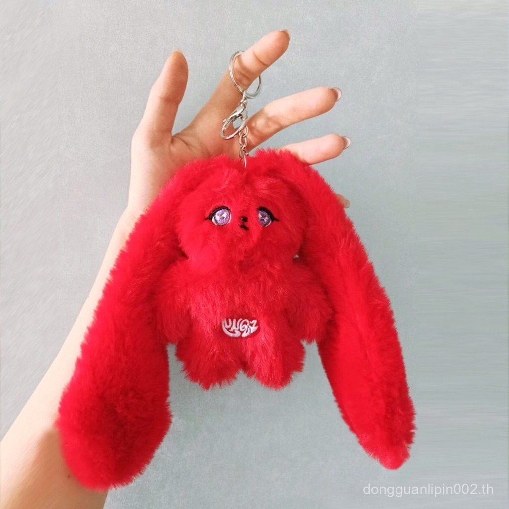 คลังสินค้าพร้อมเพลง Yuqi สไตล์เดียวกันกระต่ายแดง Offline Cafe จี้ตุ๊กตาสไตล์เดียวกัน 4VJC