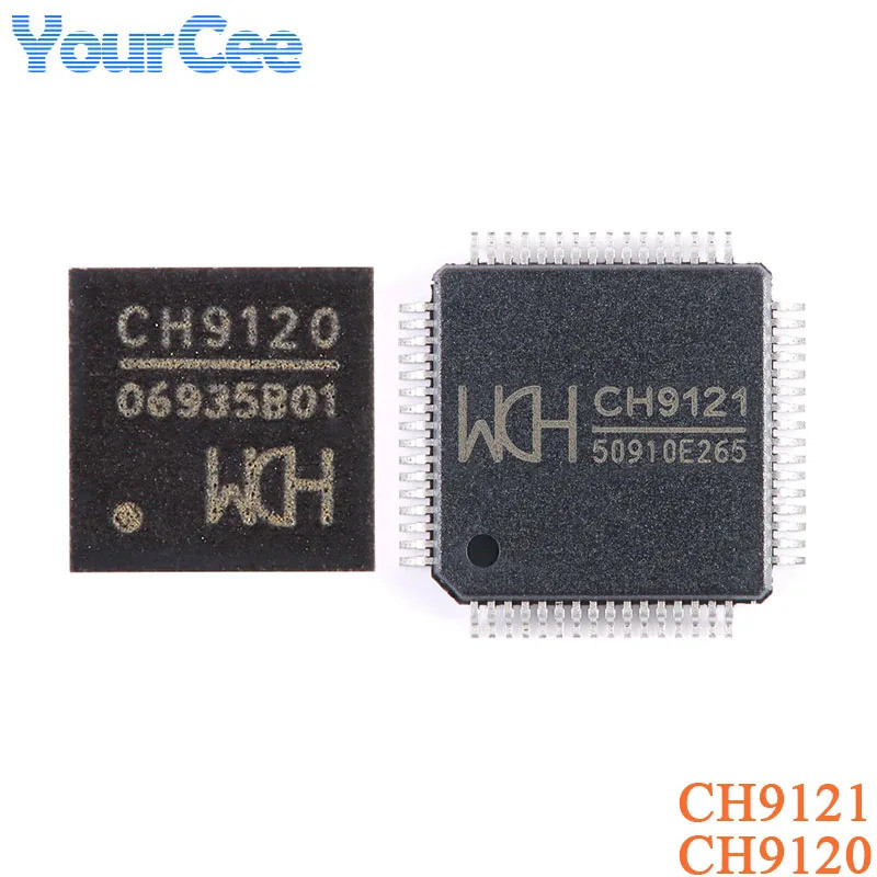 CH9121 LQFP-64 CH9120 QFN-28 CH912 เครือข่าย Serial Transceiver ชิป IC SMD CH9141K QFN-28 CH9141 CH4