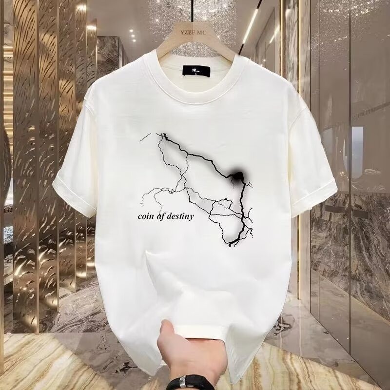 2025 NEW 2025P13 Network Diagram 970 Combed Cotton Black White S-5XL new23 3BV4