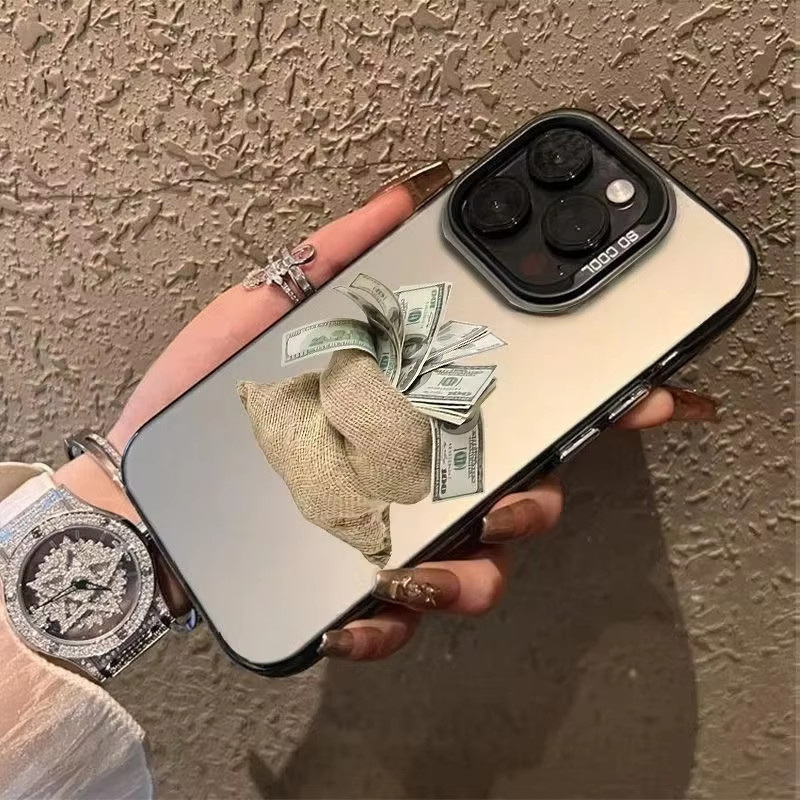 Sackful USD รูปแบบดอลลาร์เคสโทรศัพท์สําหรับ iPhone 17Air 16 15 14 13 12 11 Pro MAX MINI X XS XR XSMA