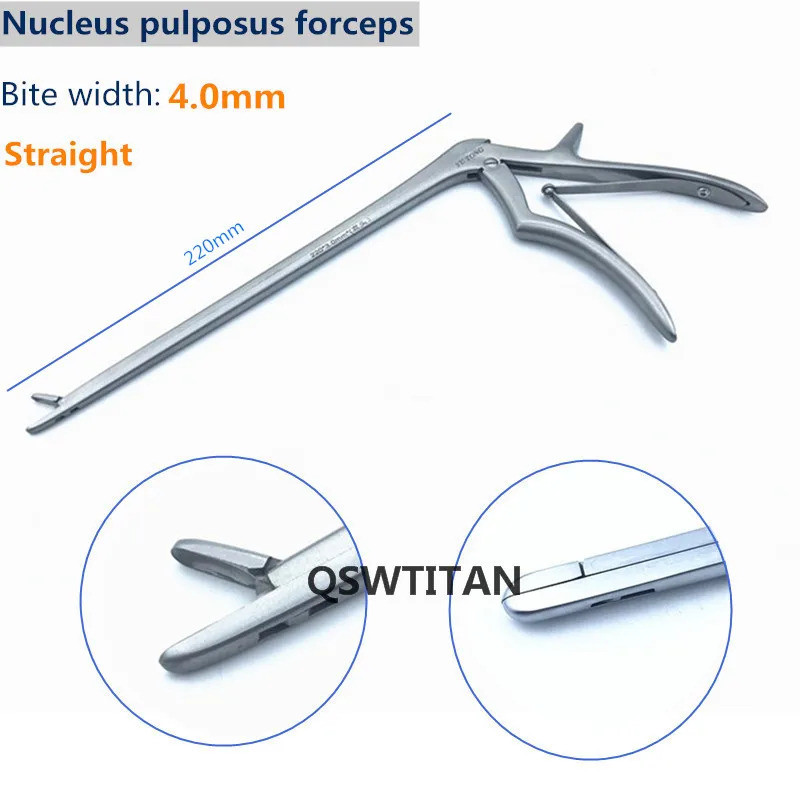 Straight head  Nucleus pulposus forceps Nucleus pulposus clamp Bone scissors Veterinary orthopedics 