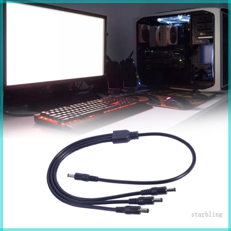 Star 1 Male to 3 Male Way Splitter Connectors สําหรับกล้องวงจรปิด LED Light Bar 5 5x2 1m