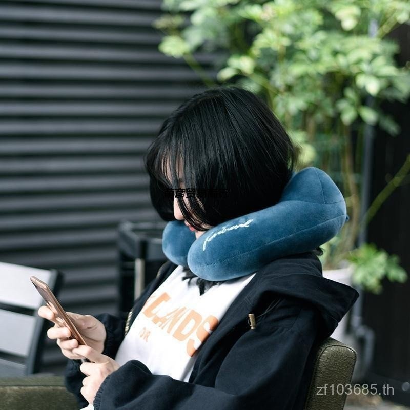 หมอนรองคอสำหรับคอแข็ง, หมอนรองไหล่ทรงกลมสีเทาป้องกันการงีบหลับ, หมอนรูปตัว U สำหรับพันคอ, หมอนสีน้ำเ