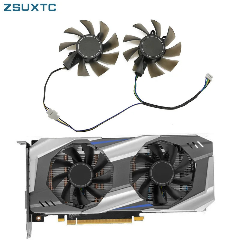 2 ชิ้น/ล็อต P106 GA82S2H สําหรับ GALAX GTX1060 Cooler พัดลมสําหรับ KFA2 GeForce GTX 1060 OC กราฟิกกา