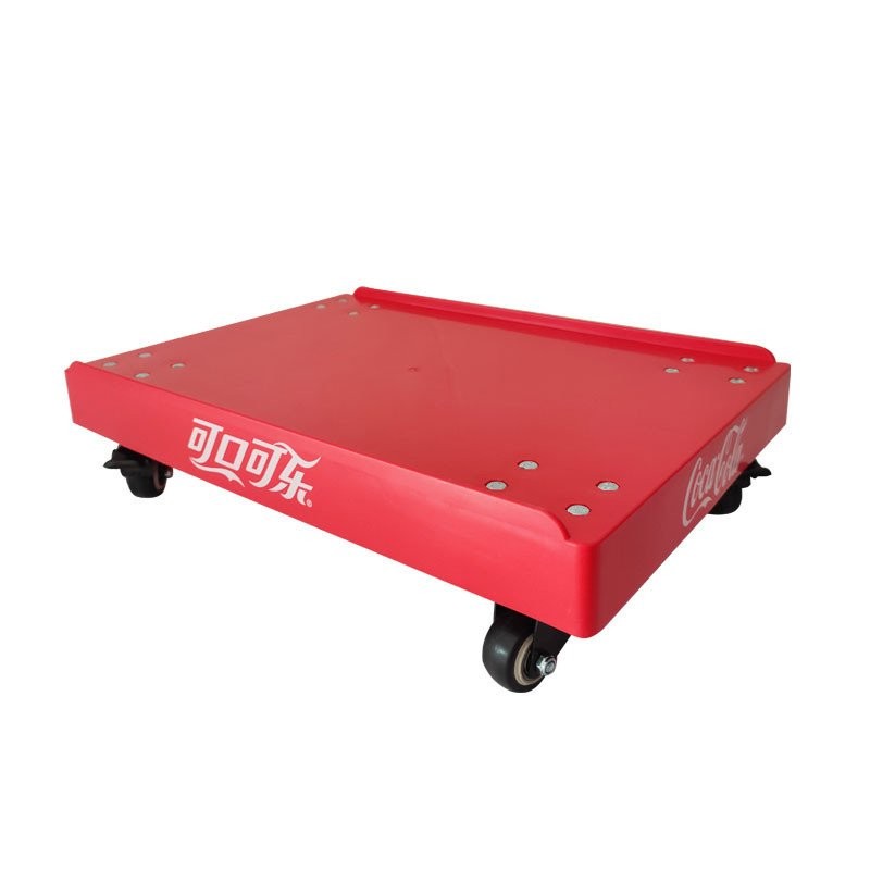 ขาตั้งจอแสดงผลล้อ Cola ถาดนมรถเข็นฉีด Molding เครื่องดื่มเต็มกล่องมัลติฟังก์ชั่นน้ําแร่น้ํามันเมล็ด 