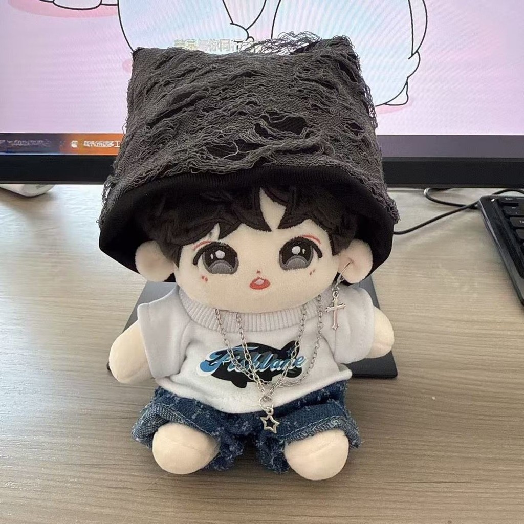 Times Youth League He Junlin 20cm ตุ๊กตาผ้าฝ้ายสุดน่ารัก สินค้าดาว 9.28