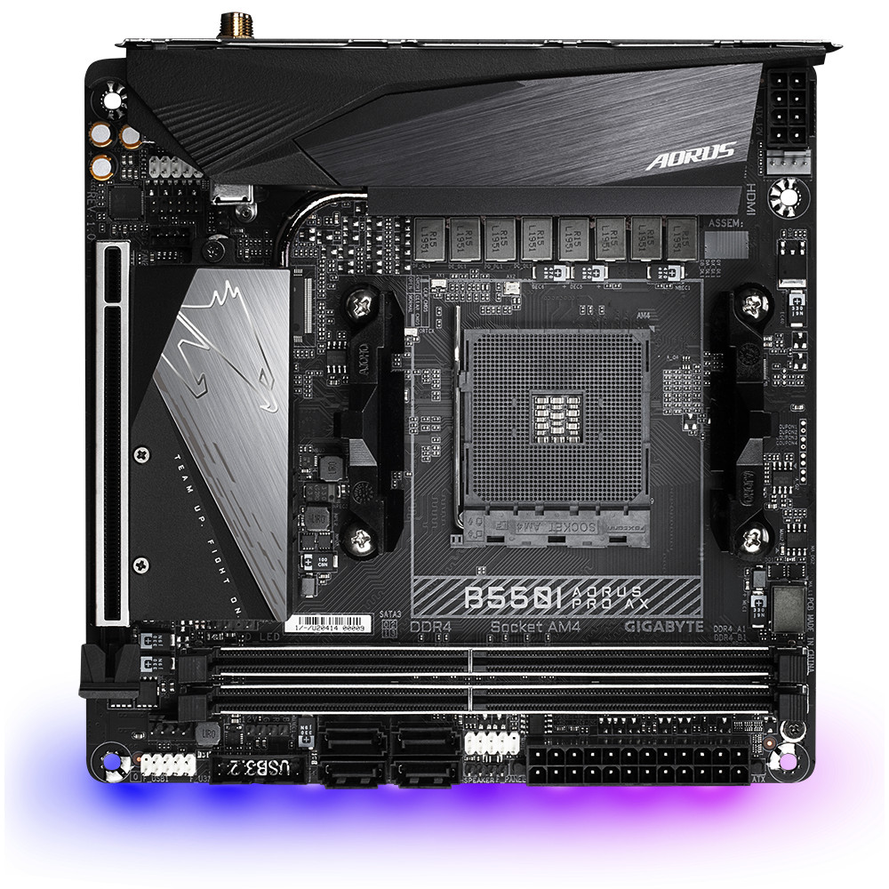 Gigabyte B550I AORUS PRO AX Mini Eagle Gaming Game ชุดเมนบอร์ดคอมพิวเตอร์ 5600X