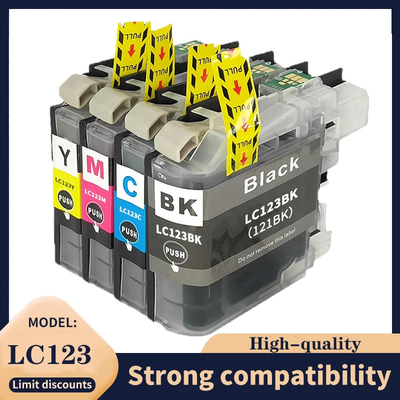 ใช้งานร่วมกับ LC121 LC 123 LC123 ตลับหมึกสําหรับ Brother MFC-J650DW MFC-J6720DW MFC-J6520DW DCP-J411
