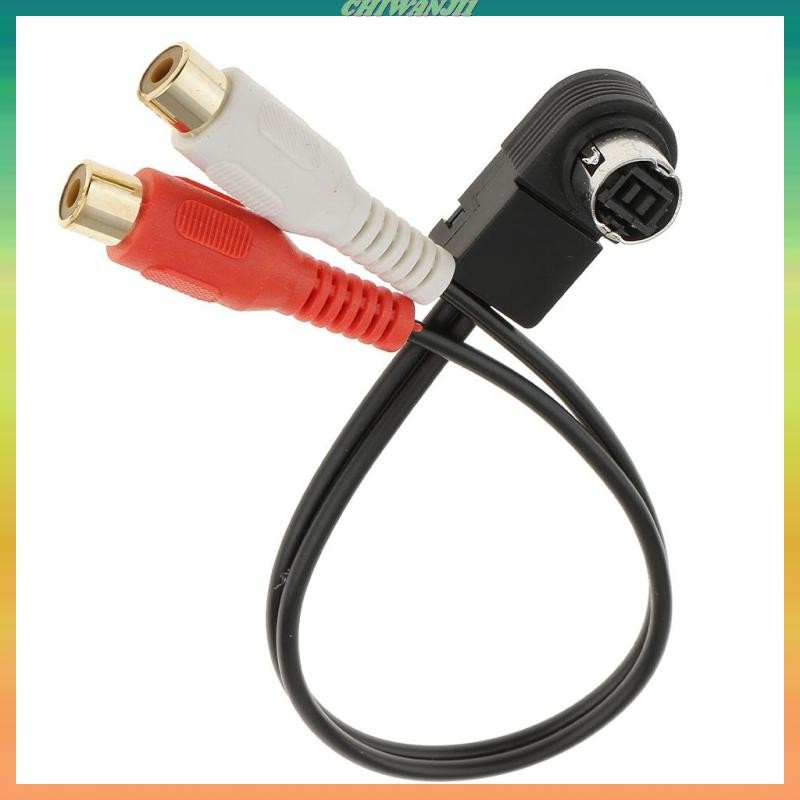 [เท่าไหร่1] อุปกรณ์เสริมในรถยนต์สายอินพุต Aux สําหรับ ALPINE KCA-121B AI-NET สายเสริม RCA
