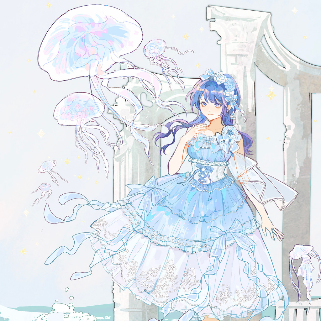 Jellyfish Sakuraji 11th Anniversary 10th Anniversary red maria red maria lo Skirt Display Commemorat