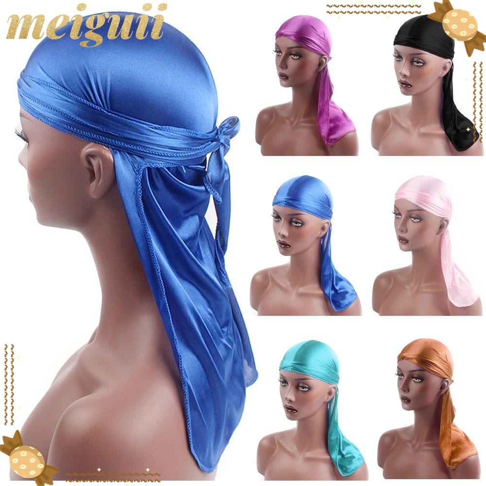 MEIGUII Bandana Elastic Men Women Chemo Cap Cancer Head Scarf Headwrap Pirate Hat