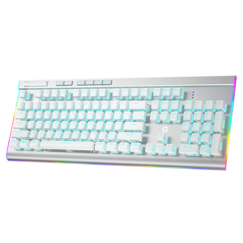 HP/HP/HP GK520S คีย์บอร์ดสําหรับเล่นเกมเดสก์ท็อปแล็ปท็อปแบบมีสายอุปกรณ์ต่อพ่วงแกนสีเขียวแกนสีน้ําตาล