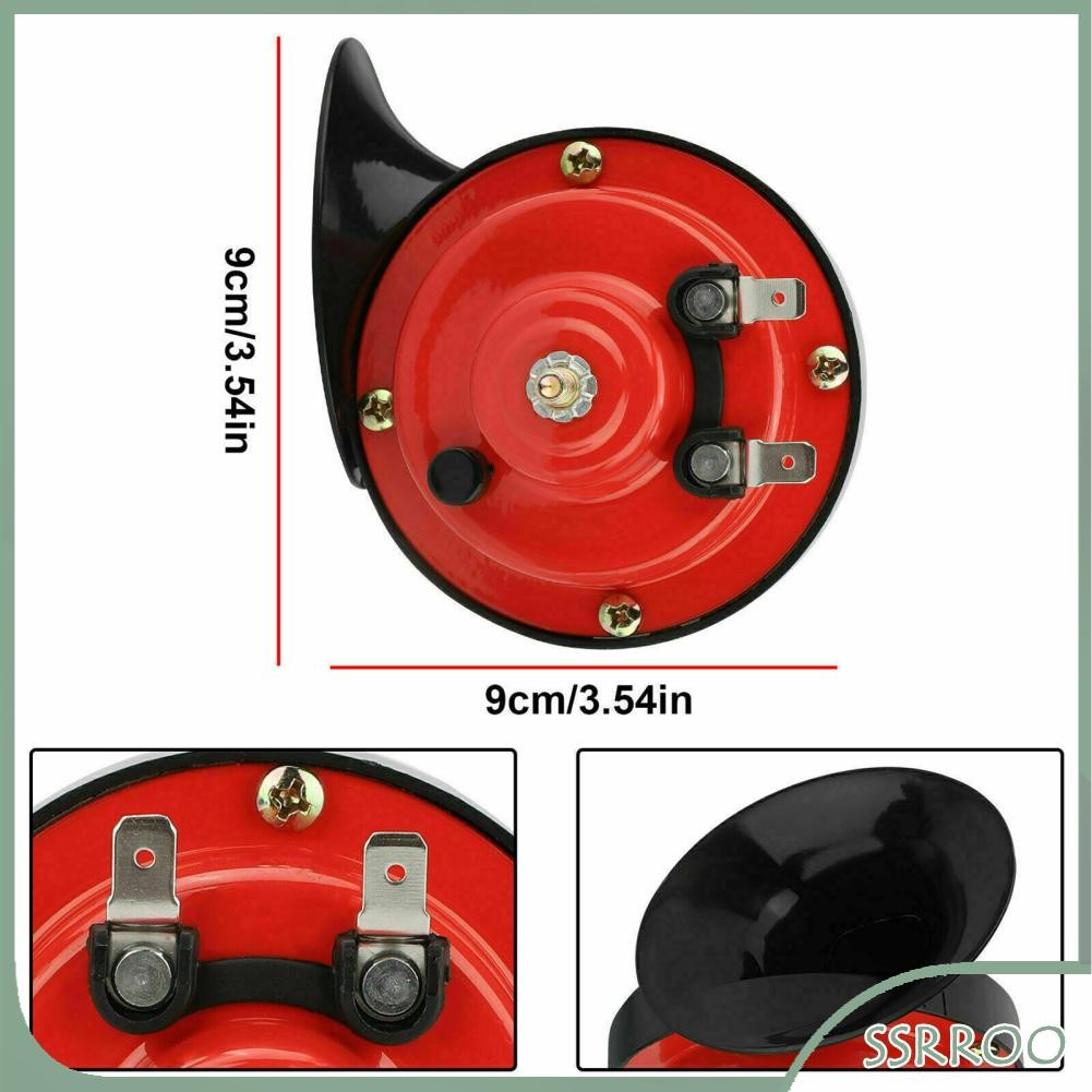 Ssrroo SSRROO 12-V 60dB รถไฟฮอร์นกันน้ำสำหรับรถบรรทุกรถมอเตอร์ไซค์รถ SUV รถมอเตอร์ไซค์