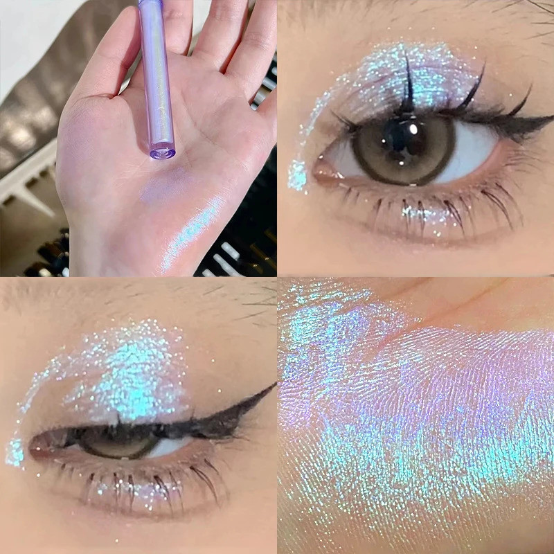 Glitter Highlighter Liquid Eye Shadow Multichrome Shimmer Eyeshadow Chameleon Eye Makeup High Gloss 