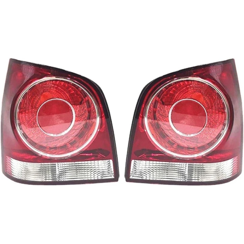 1/2 ชิ้นรถด้านหลังกันชนไฟท้ายไฟเบรคสําหรับ VW POLO 9N 9N3 Hatchback 2005-2010(1 คู่ Red Shell)