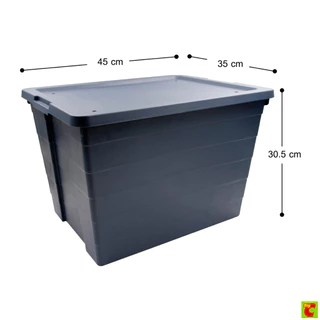 บิ๊กซี แฮปปี้ ไพรซ์ กล่องอเนกประสงค์ทรงปิรามิด รุ่น 8243 ขนาด 33 ล. สีน้ำเงิน