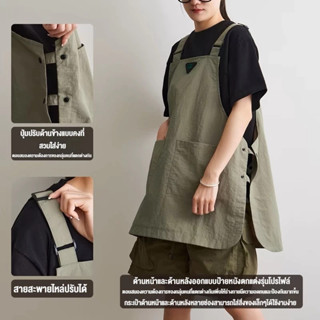 ผ้ากันเปื้อนแบบเสื้อกั๊ก ผ้ากันเปื้อนกันน้ำแฟชั่นสไตล์ญี่ปุ่…