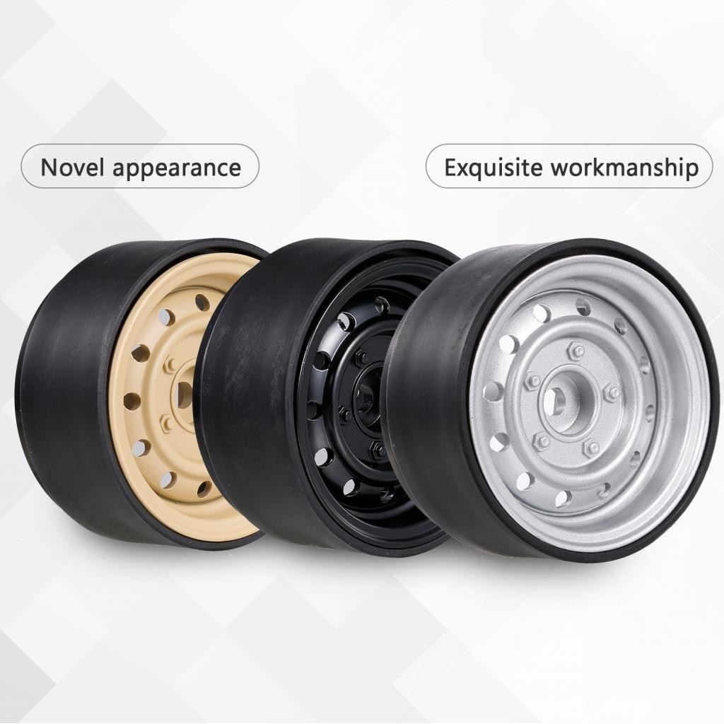 Torcvn mewmewcat 2PCS โลหะ 1.9 นิ้วล้อ Hub Rim Beadlock สําหรับ 1/10 RC Crawler รถใช้งานร่วมกับ TRAX