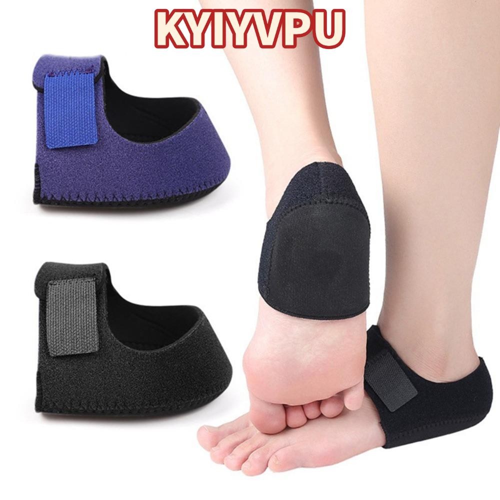 KYIYVPU แผ่นส้นเท้า Fasciitis ส้นบาง Spur Pain Relief Gel Heel Pad, Feet Tendinitis Cracked Heel Cup