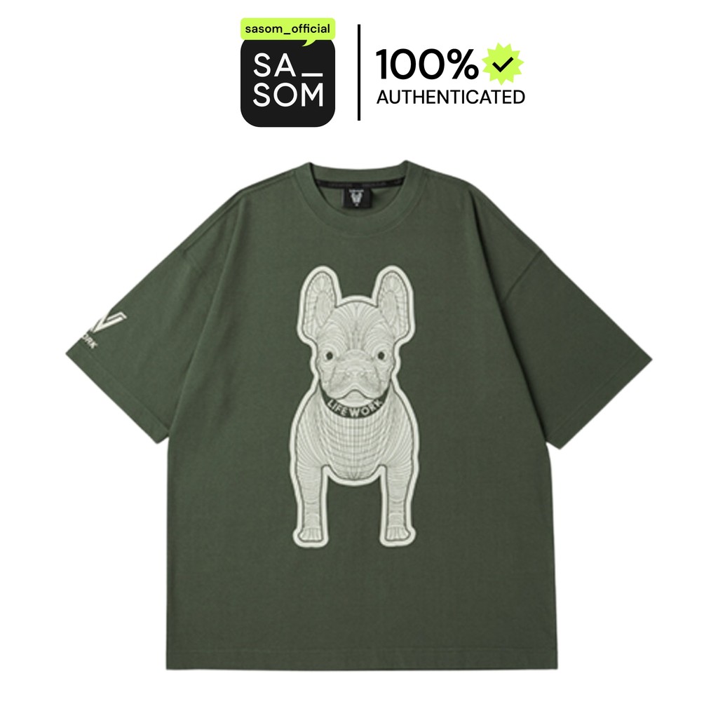 Lifework New Silket Short-Sleeve TS Khaki | ของแท้ ตรวจสอบโดย SASOM