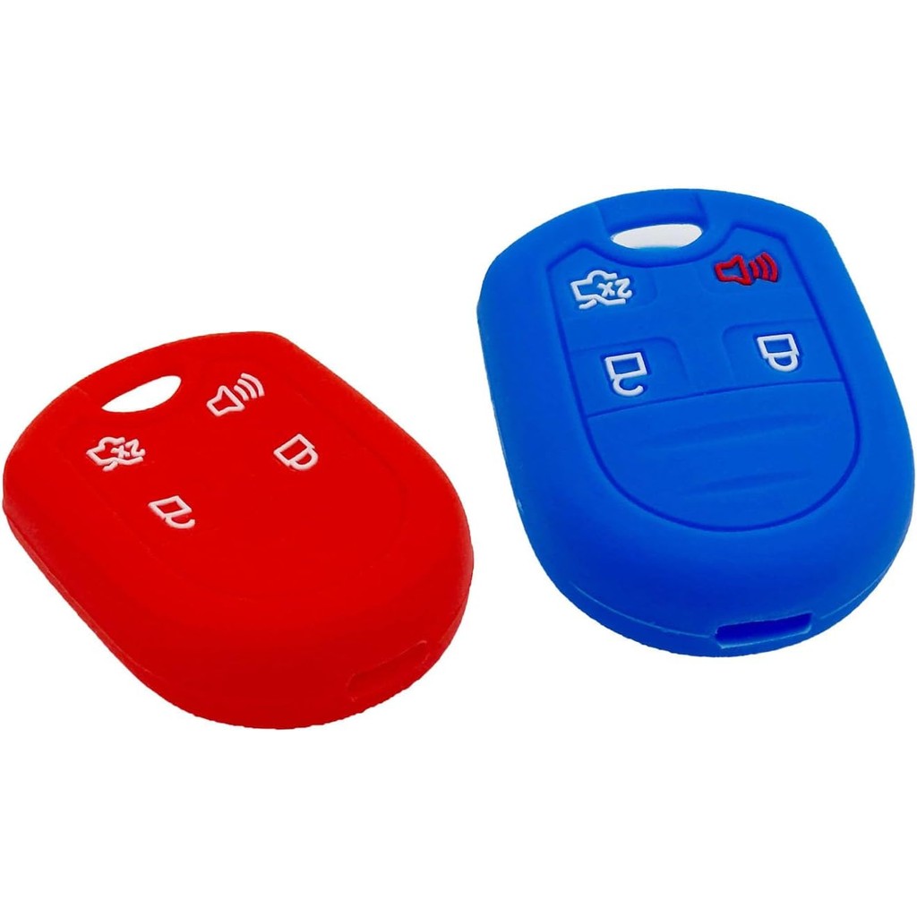 LemSa 2 ชิ้นยางซิลิโคนสมาร์ทคีย์ Fob กรณีฝาครอบ Protector สําหรับ Ford 2011-2016 F150 F250 F350 Must