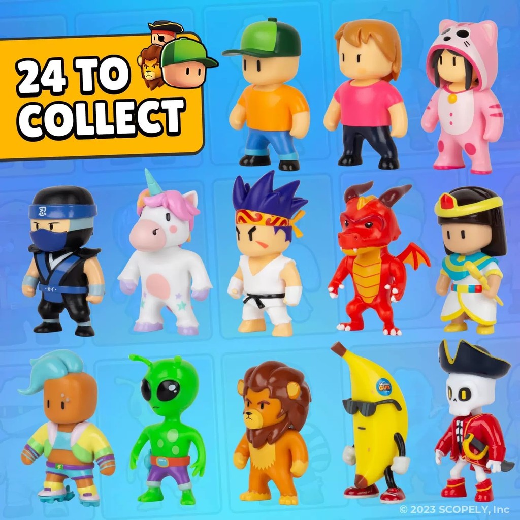 Stumble Fall Guys ตัวเลขการกระทําของเล่นเกมการ์ด PVC รุ่น Kawaii อะนิเมะคอลเลกชันตุ๊กตาเด็กของขวัญ