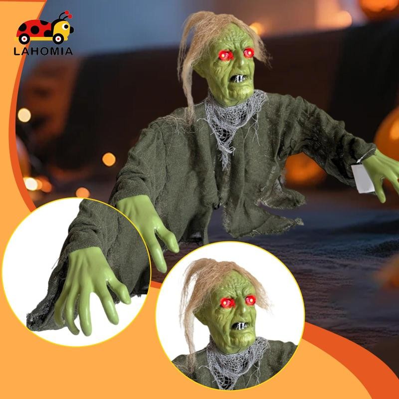 [Lahomia] ฮาโลวีนนอก Zombie Decor ตกแต่งฮาโลวีน Spooky น่ากลัวกลางแจ้ง Zombie Groundbreaker สําหรับเทศกาลวันหยุด Patio สนามหญ้า