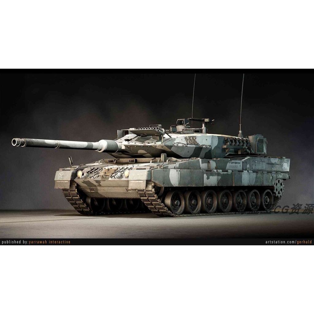 Leopard 2A7 Advanced Tank Blueprint Condland Blueprint ศูนย์กลาง 5UE4
