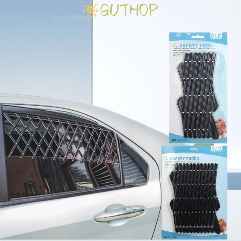 GUTHOP สัตว์เลี้ยงสุนัขลูกสุนัขย่างระบายอากาศ, Safe Guard Pet Travel Car Window Pet Gate, Safety Mes