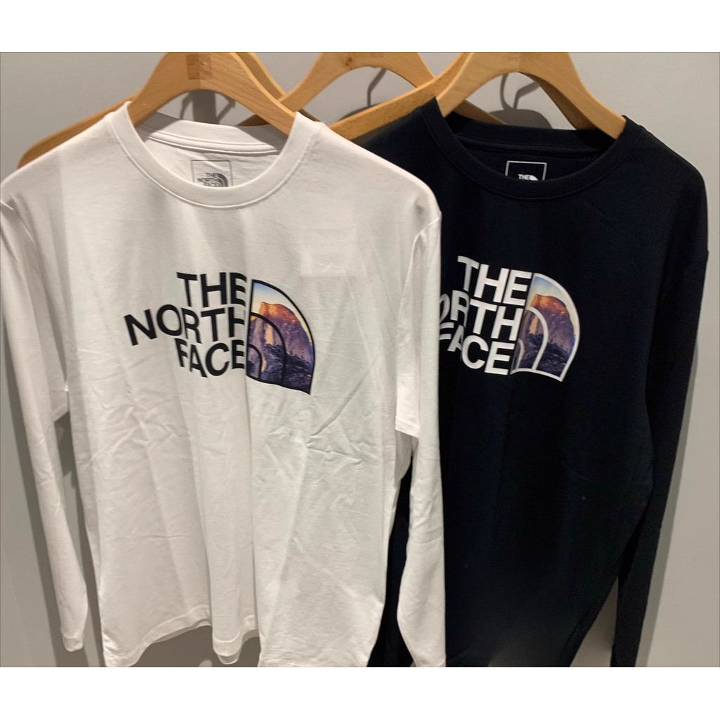เสื้อยืดแขนยาวผ้าฝ้าย 100% สีขาว คอด้านหน้าตรง เหมาะสำหรับใส่ออกกำลังกายและพักผ่อนกลางแจ้ง