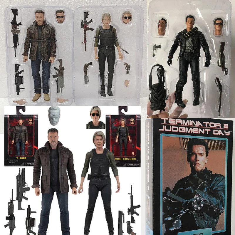 NECA Terminator T-800 Action Figure Dark Fate Sarah Connor T-1000 T800 Arnold Schwarzenegger ตุ๊กตาข