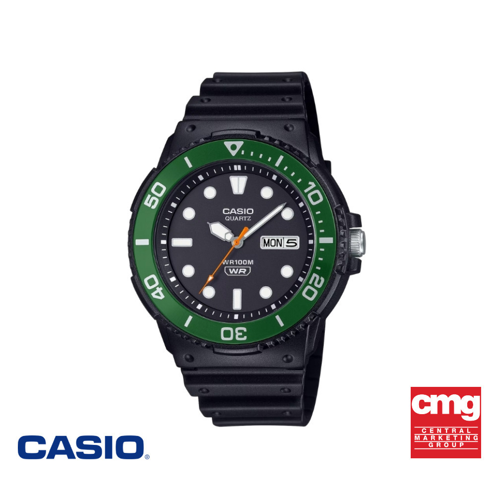 CASIO นาฬิกาข้อมือ CASIO รุ่น MRW-230H-1E3VDF สายเรซิ่น สีดำ
