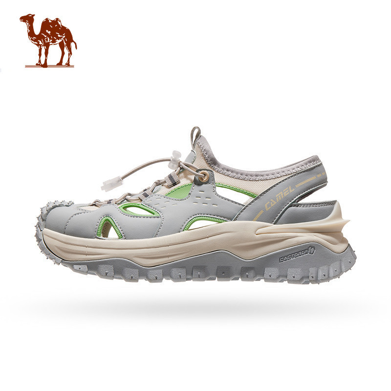 CAMEL CROWN รองเท้าแตะชายหาดแบบสบาย ๆ ของผู้หญิง รองเท้าแตะกันลื่นที่สะดวกสบาย