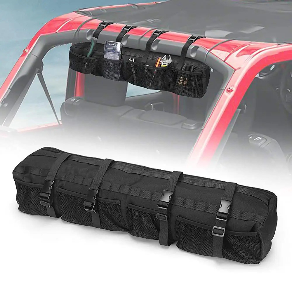 Roll Bar กระเป๋าเก็บสำหรับ Jeep Wrangler และ Polaris Ranger RZR