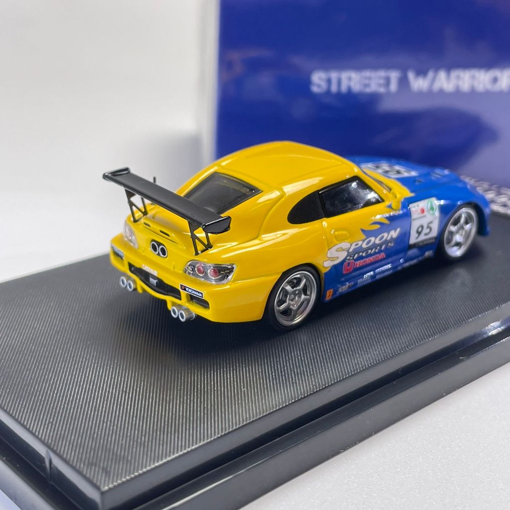 SW Honda Civic EG6 Spoon Carbon Fiber V2 Spoon Painting 1: 64 Alloy Car Model Collectibles