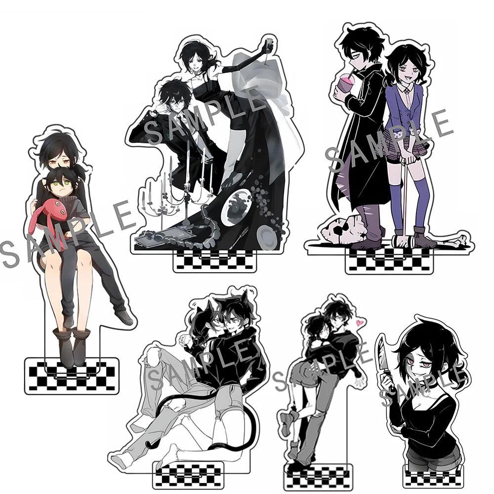 เกม The Coffin of Andy และ Leyley ขาตั้งอะคริลิคพวงกุญแจคอลเลกชันรูปชั้นวางหนังสือเดสก์ท็อปสําหรับ