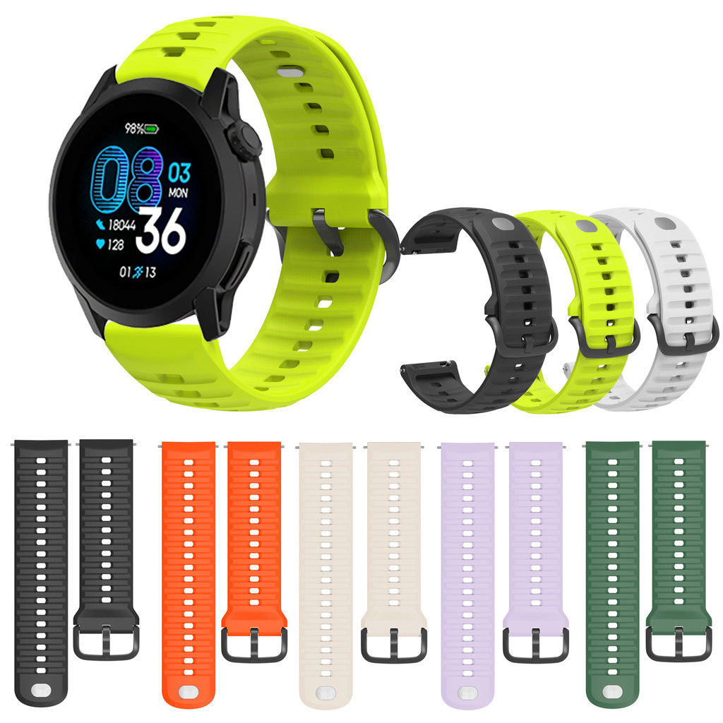 22 มม.สายนาฬิกาซิลิโคนสําหรับ COROS PACE 2 3 4/APEX 2 Pro/ Pro/APEX/APEX4/42 มม.46 มม./VERSIX สร้อยข้อมือกีฬาเปลี่ยนสายรัดข้อมือ