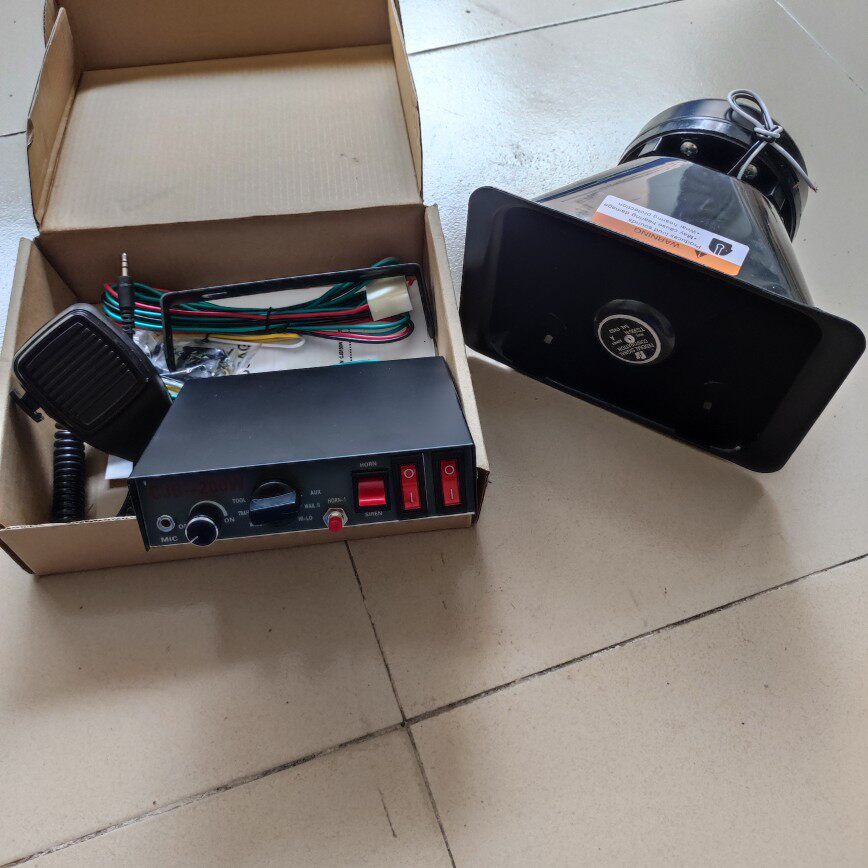 [การเลือก] 12v24v รถแบบมีสาย 200w ลําโพงรถปลุกโทรโข่งโฮสต์ปลุกดัดแปลงลําโพง HD 4O6H
