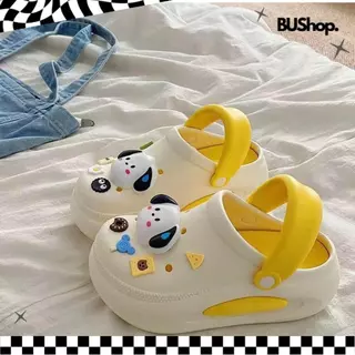 BUShopz รองเท้าแตะหัวโตสไตล์เกาหลี รุ่นน่ารัก พื้นหนา ใส่สบาย สำหรับผู้หญิง