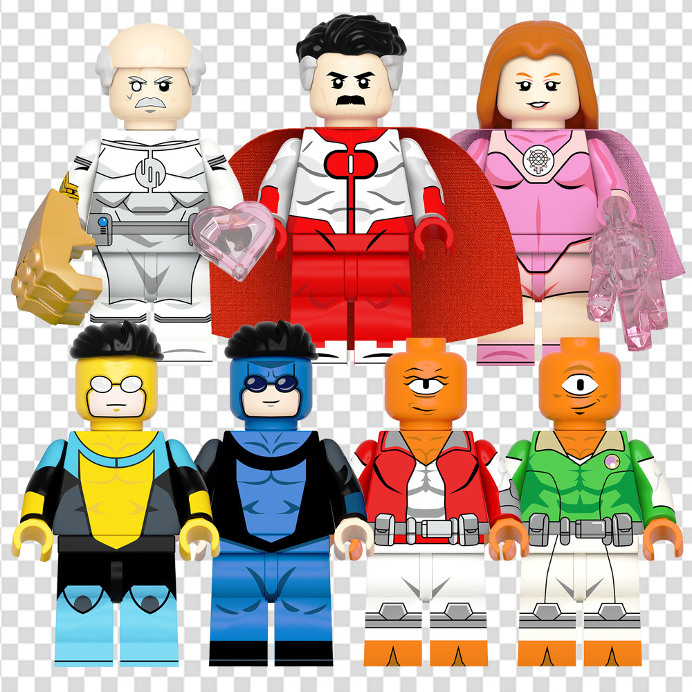 ตุ๊กตาสะสม Invincible Omni-Man Atom Eve Allen The Alien Conquest Block ตัวเลขของเล่น