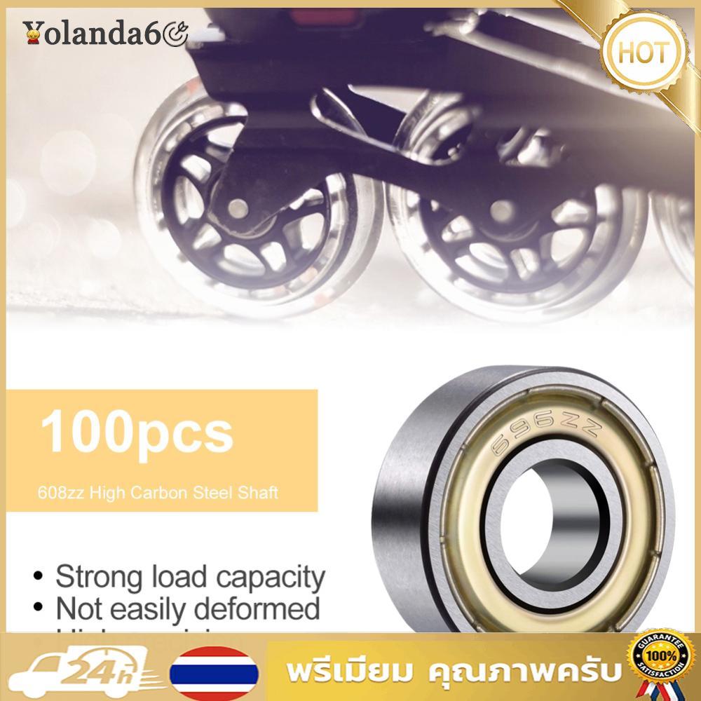 จัดส่งรวดเร็ว 100 ชิ้น Ball Bearings Skateboard Bearings อเนกประสงค์สําหรับ Roller Skates Otroel