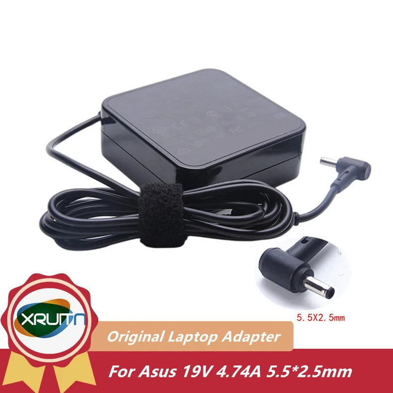 90W 19V 4.74A AC DC Adapter Charger สําหรับ Asus A43S S56CA K55D K55N K54C K54L K42D K550D X550D x55