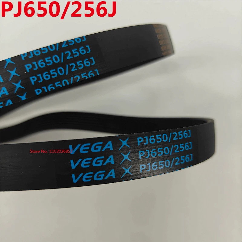 V-Belt PJ650/256J 3/4/5/6/7/8Ribs เข็มขัดไดรฟ์ยาง Multi Groove เข็มขัด Multi Wedge