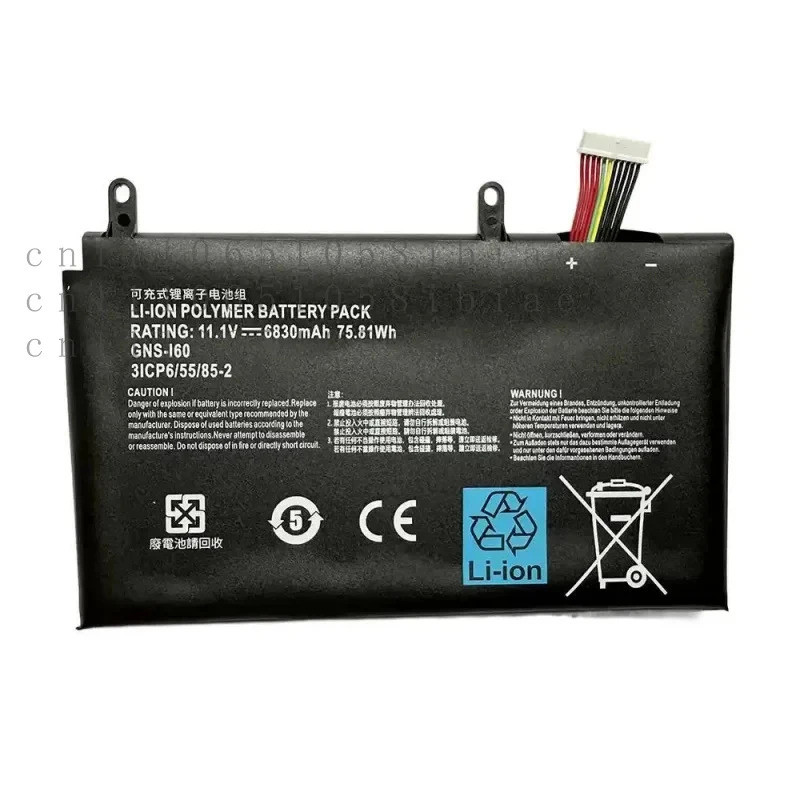 ใหม่ 11.1V 75.81Wh GNS-I60 6961TA010FA แบตเตอรี่สําหรับ Gigabyte P35G P35K P35W v2 v3 P37X v5 P57W P
