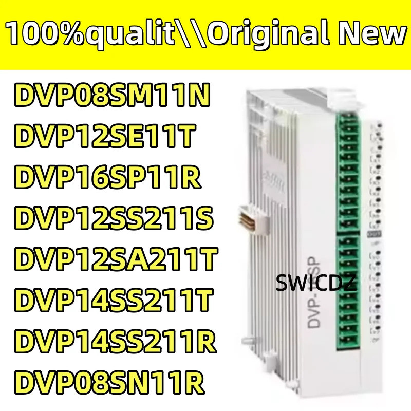 100% ใหม่เดิม DVP08SN11R DVP08SM11N, DVP12SE11T, DVP16SP11R, DVP12SS211S, DVP12SA211T, DVP14SS211T, 