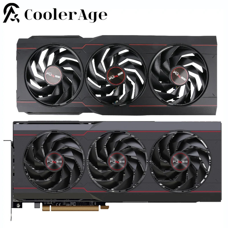 *8 มม.FD9015H12D การ์ดพัดลมสําหรับ Sapphire PULSE AMD Radeon RX 7900XTX 7900XT กราฟิกการ์ดเปลี่ยนพัด