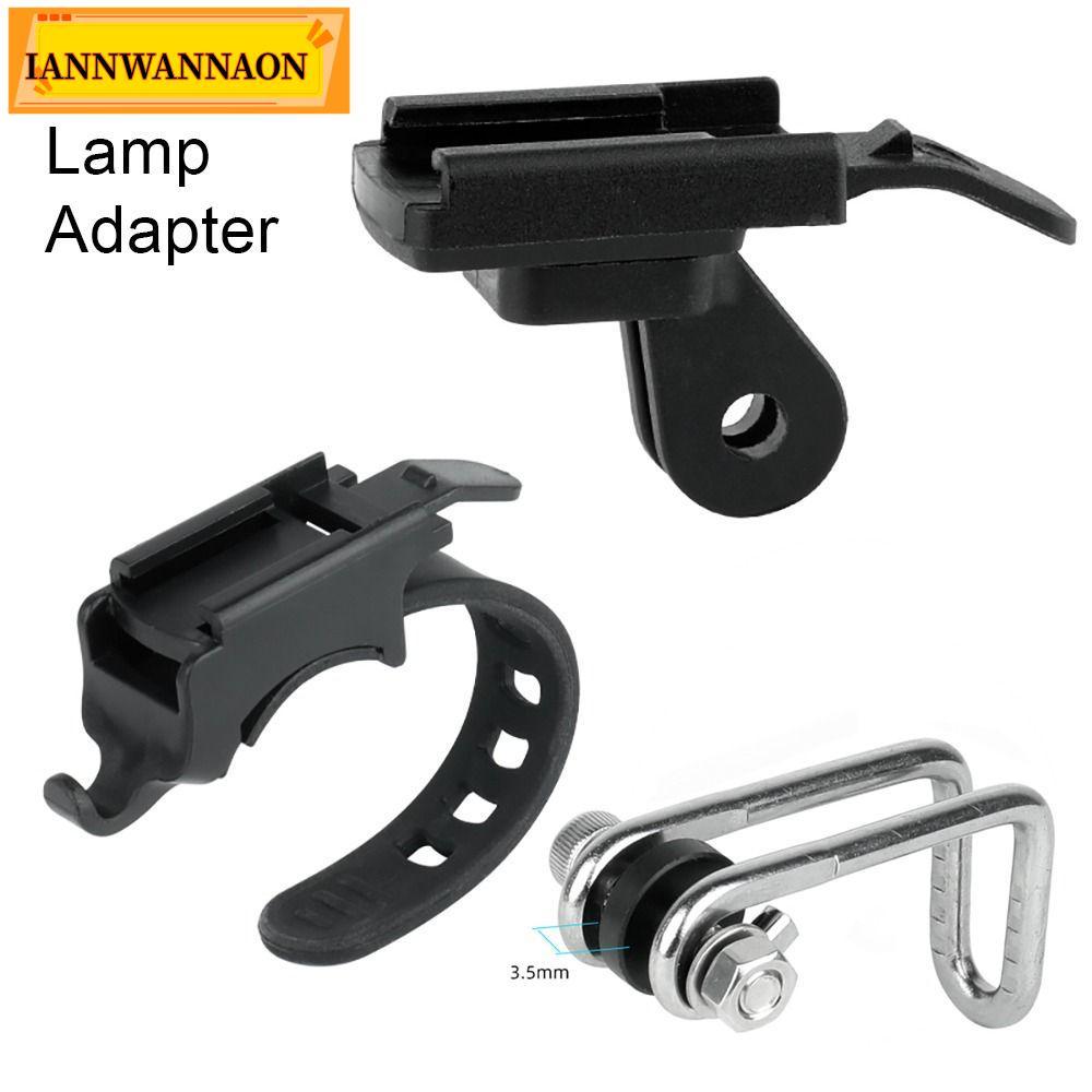 IANNWANAON อะแดปเตอร์ไฟหน้า, MTB โคมไฟวงเล็บจักรยาน Mount, สําหรับอินเทอร์เฟซโลหะ Quick Mount โคมไฟสําหรับ Rockbros QD-250 YQ200/400 Blackbird L1 จักรยาน